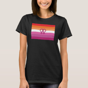 WLW Lesbische Stolperflagge (Sunset) T-Shirt