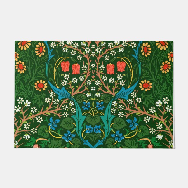WM Morris Blackthorn Jugendstil-Muster Fußmatte (Vorderseite)