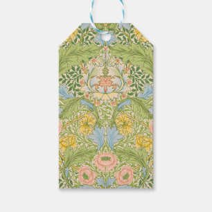 Wm Morris Myrtle Floral Art Nouveau Pastell Geschenkanhänger