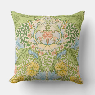 Wm Morris Myrtle Floral Art Nouveau Pastell Kissen