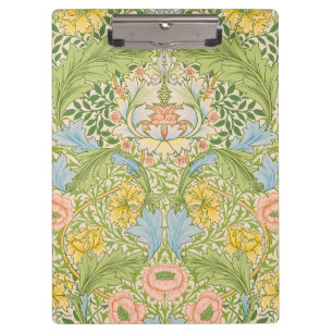 Wm Morris Myrtle Floral Art Nouveau Pastell Klemmbrett