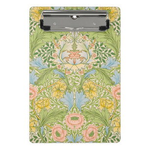Wm Morris Myrtle Floral Art Nouveau Pastell Mini Klemmbrett