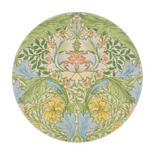 Wm Morris Myrtle Floral Art Nouveau Pastell Schneidebrett