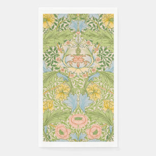 Wm Morris Myrtle Floral Art Nouveau Pastell Serviette