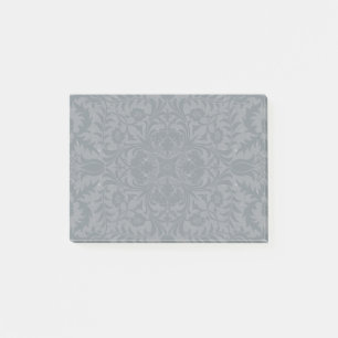 Wm Morris nahtloses Weinrankenmuster in Schwarz un Post-it Klebezettel
