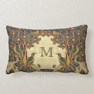 WM vor Raphaelit. Morris CUSTOMIZABLE MONOGRAMM Lendenkissen