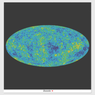 WMAP Microwave Anisotropy Probe Universe Map Aufkleber