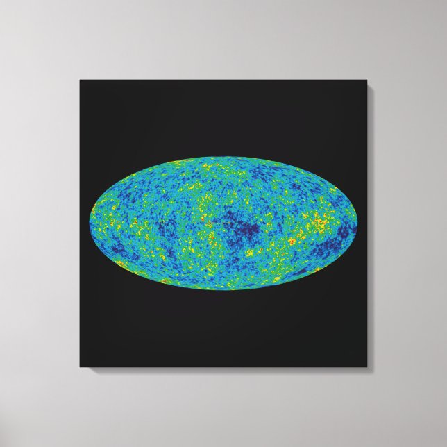 WMAP Microwave Anisotropy Probe Universe Map Leinwanddruck (Vorderseite)