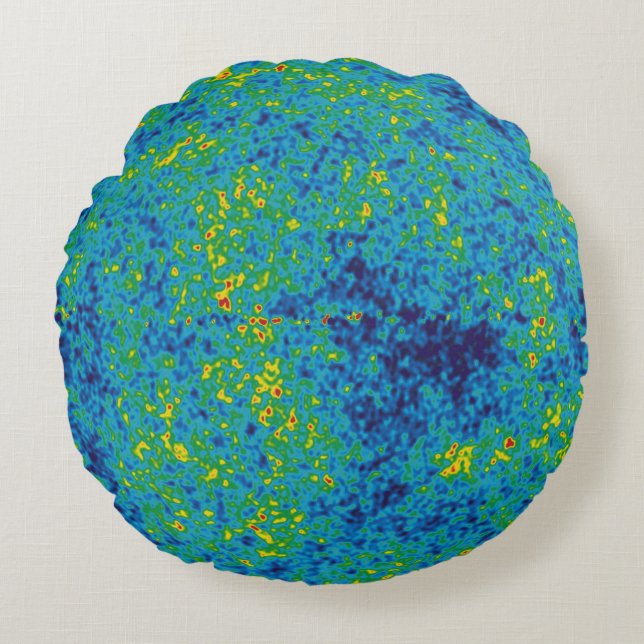 WMAP Microwave Anisotropy Probe Universe Map Rundes Kissen (Vorderseite)