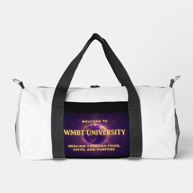 WMBT Universitäts-Tasche.  Duffle Bag (Vorderseite)