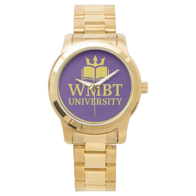 WMBT University Gold plated Watch Armbanduhr (Vorderseite)