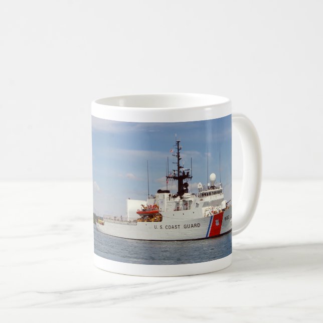 WMEC 907 Escanaba Info-Tasse Kaffeetasse (VorderseiteRechts)
