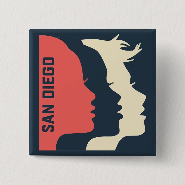 WMSD allgemeine quadratische Buttone Button (Vorderseite)