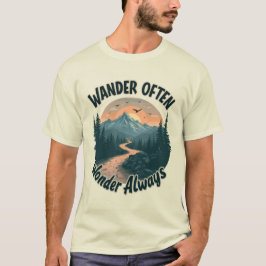 Wnader Oft Wonder Immer Abenteuerliebhaber T-Shirt