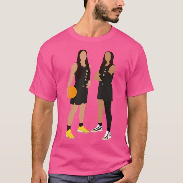 Wnba- Las Vegas Aces Kelsey Plum 10 A'Ja Wilson T-Shirt (Vorderseite)