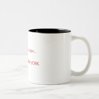 wo aller es… ROSEDALE anfing, NEW- YORKTasse Zweifarbige Tasse