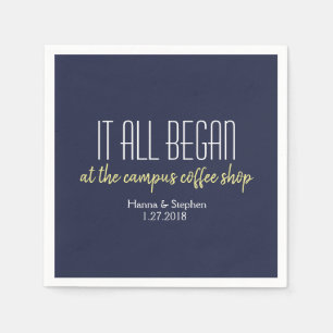 Wo alles begann Liebe Story Serviette