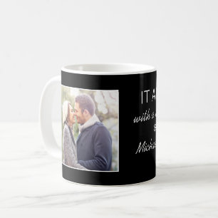 Wo alles begann Personalisierten Paare Foto Kaffeetasse