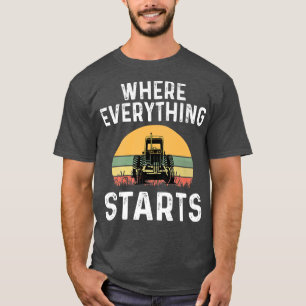 Wo alles beginnt Bauer Anbau Milchkörner T-Shirt