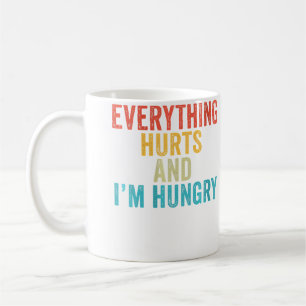 Wo Alles Weh Tut Ich Bin Hungrig Lustiger Laufmara Kaffeetasse