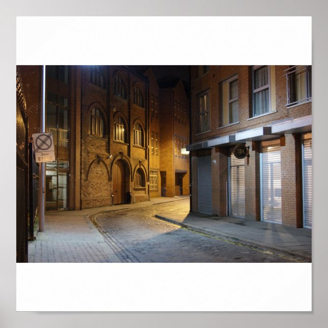 Wo alte Geister Belfast Print treffen. Poster (Vorne)