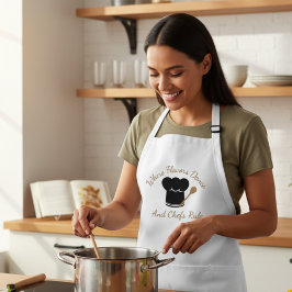 "Wo Aromen tanzen und Koch regieren" Schürze