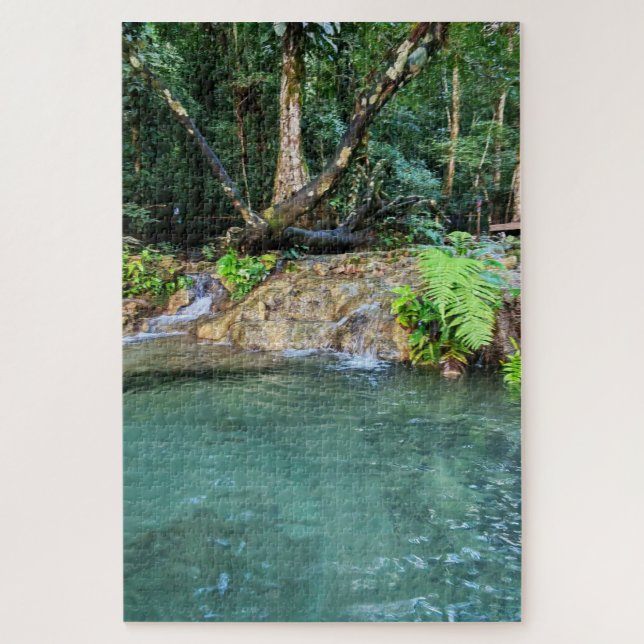 Wo Bäume auf Wasser treffen Puzzle (Vertikal)