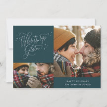 Wo Baumgipfel glimmen Multi-Foto Weihnachten