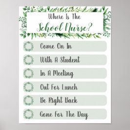 Wo befindet sich das Schulkrankenhaus? Poster