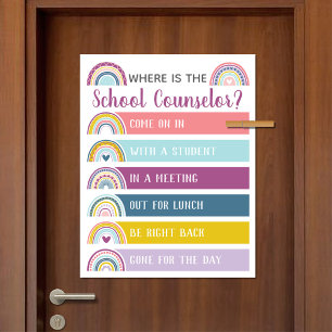 Wo befindet sich der Schulberater für Türsignatur Poster