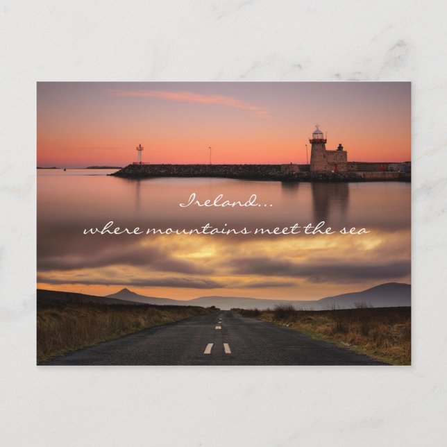 Wo Berge auf das Meer treffen Postkarte (Vorderseite)