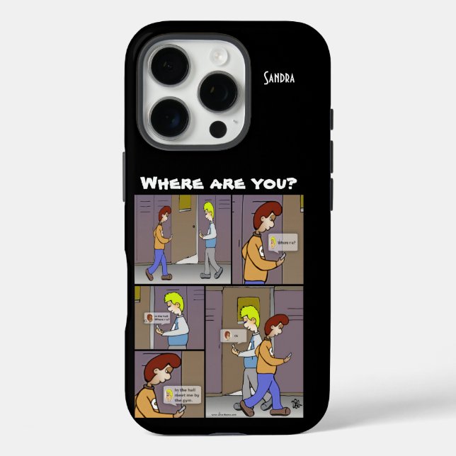 Wo bist du? Case-Mate iPhone hülle (Rückseite)