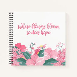 Wo Blume blühen, so lautet das Motto | Notebook Notizbuch