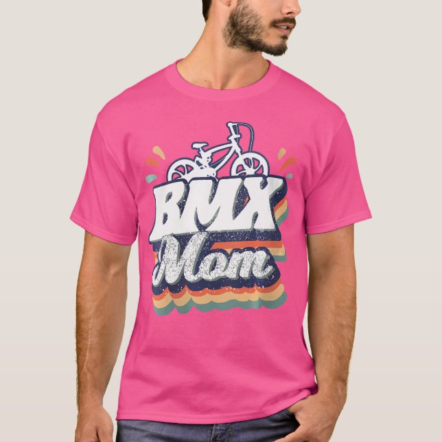 Wo Bmx Mama Funny Bmx Rider T-Shirt (Vorderseite)