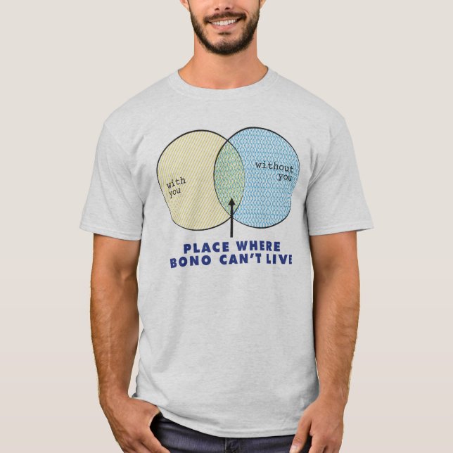 Wo Bono nicht leben kann T-Shirt (Vorderseite)