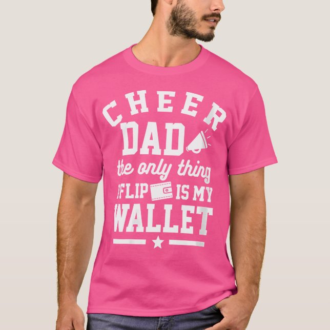 Wo Cheer Dad Cheerleader Dad Cheerleading Competit T-Shirt (Vorderseite)