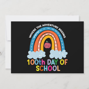 Wo das Abenteuer beginnt 100 Tage intelligenter  Einladung