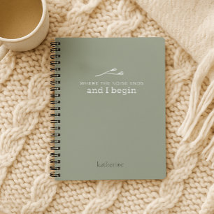 Wo das Geräusch beendet ist, ist das Notebook für  Notizblock