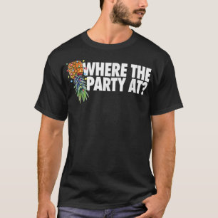 Wo das Weihnachtsfest im Kopf Ananas T-Shirt