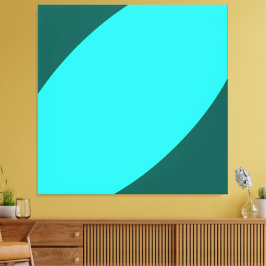 Wo Delphine spielen. Rich Ocean Blue Bright Aquama Leinwanddruck