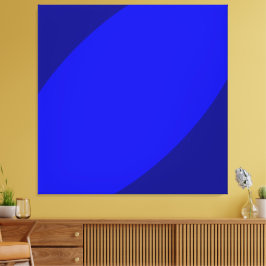 Wo Delphine träumen. Bold Royal Blue Modern Art Leinwanddruck