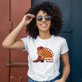 Wo der Fans hinkommt, Stiefel am Boden Unisex T-Shirt