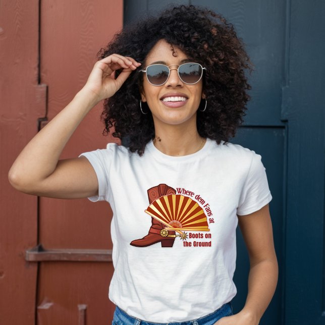 Wo der Fans hinkommt, Stiefel am Boden Unisex T-Shirt (Von Creator hochgeladen)