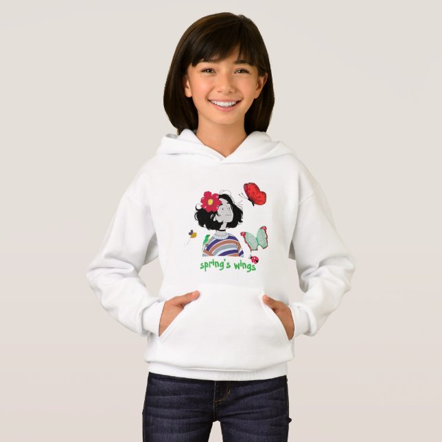 Wo der Frühling mich trifft Hoodie (Vorne ganz)