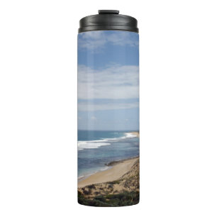 Wo der Lachs spielt, Browns Beach Australien, Thermosbecher