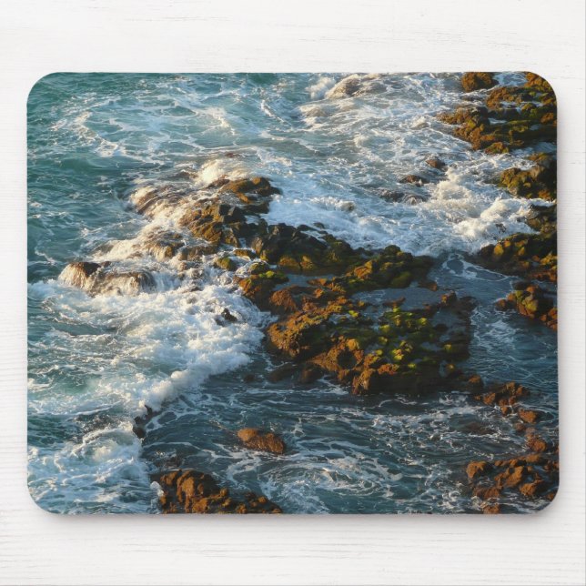 Wo der Ozean die Felsen trifft Mousepad (Vorne)