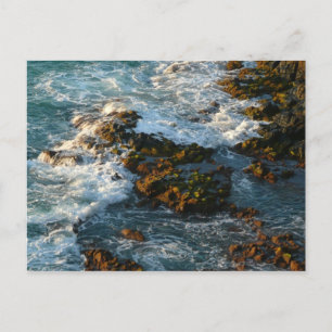 Wo der Ozean die Felsen trifft Postkarte