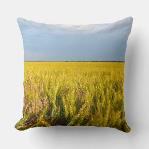 Wo der Weizen mit dem Wind tanzt - Wilde Natur Kissen
