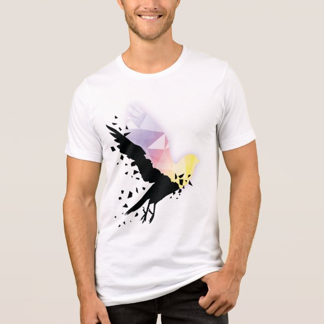 "Wo die Dunkelheit endet, beginnt die Hoffnung." Tri-Blend Shirt (Vorderseite)