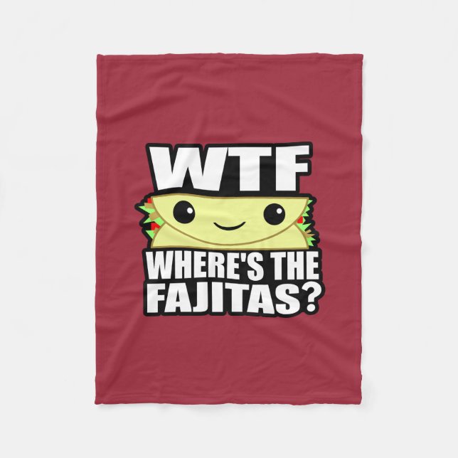 Wo die Fajitas ist Fleecedecke (Vorderseite)